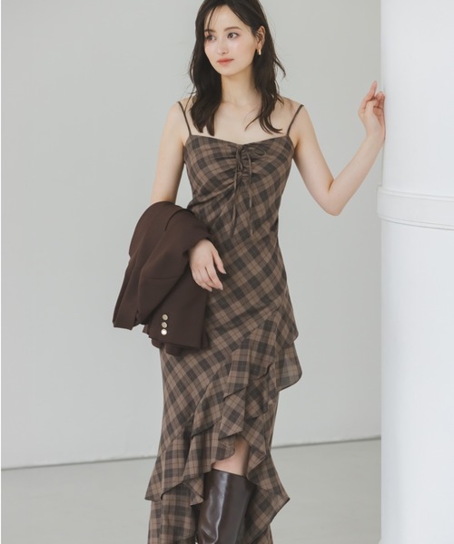 SNIDEL フリル花柄キャミソール SNIDEL（スナイデル）の「フリルキャミ&ボレロセット（シャツ