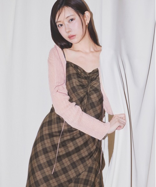 フリルチェックキャミソールワンピース（ワンピース）｜SNIDEL