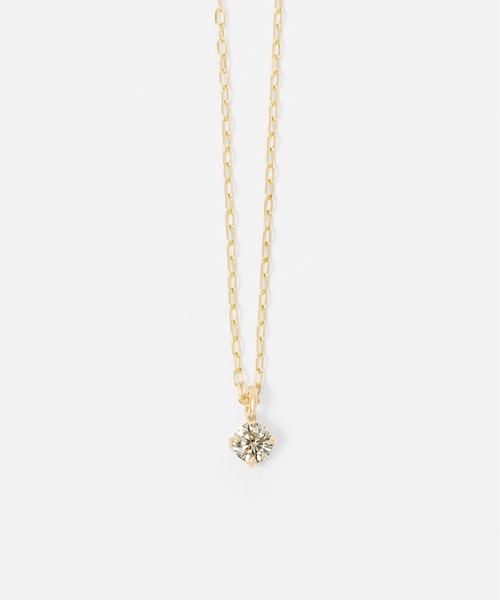 Jewel closet by L&Co.（ジュエルクローゼットバイエルアンドコー）の「K10 1粒 ダイヤモンド 0.05ct ネックレス（ネックレス・レディース・ゴールド系その他2/ゴールド系その他3/ゴールド系その他/ゴールド系その他4・FREE）」の17枚目の写真