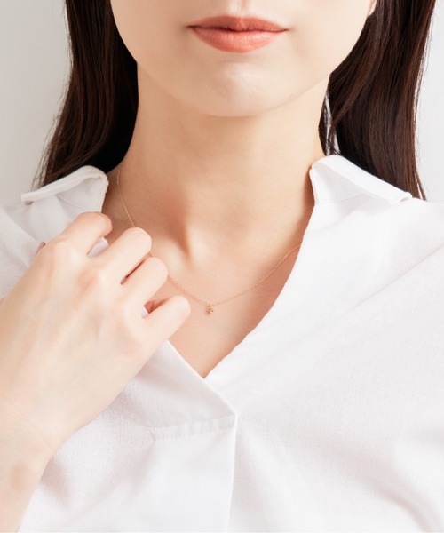 Jewel closet by L&Co.（ジュエルクローゼットバイエルアンドコー）の「K10 1粒 ダイヤモンド 0.05ct ネックレス（ネックレス・レディース・ゴールド系その他2/ゴールド系その他3/ゴールド系その他/ゴールド系その他4・FREE）」の16枚目の写真