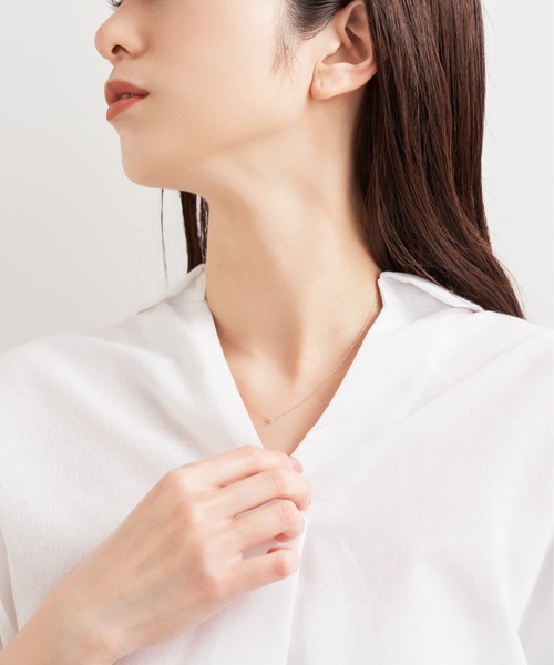 Jewel closet by L&Co.（ジュエルクローゼットバイエルアンドコー）の「K10 1粒 ダイヤモンド 0.05ct ネックレス（ネックレス・レディース・ゴールド系その他2/ゴールド系その他3/ゴールド系その他/ゴールド系その他4・FREE）」の11枚目の写真