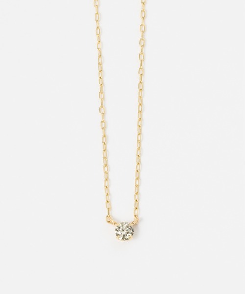 Jewel closet by L&Co.（ジュエルクローゼットバイエルアンドコー）の「K10 1粒 ダイヤモンド 0.05ct ネックレス（ネックレス・レディース・ゴールド系その他2/ゴールド系その他3/ゴールド系その他/ゴールド系その他4・FREE）」の12枚目の写真