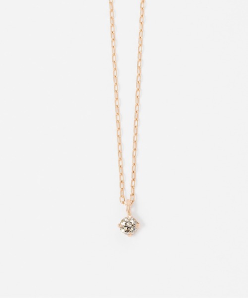 Jewel closet by L&Co.（ジュエルクローゼットバイエルアンドコー）の「K10 1粒 ダイヤモンド 0.05ct ネックレス（ネックレス・レディース・ゴールド系その他2/ゴールド系その他3/ゴールド系その他/ゴールド系その他4・FREE）」の19枚目の写真