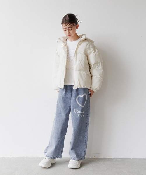 GLOBAL WORK(グローバルワーク)の「ライトウォーム2WAYパファー/495929(ダウンジャケット/コート・キッズ・ブラック/サックスブルー/アイボリー・130cm/140cm/150cm/160cm)」の20枚目の写真