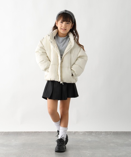 GLOBAL WORK(グローバルワーク)の「ライトウォーム2WAYパファー/495929(ダウンジャケット/コート・キッズ・ブラック/サックスブルー/アイボリー・130cm/140cm/150cm/160cm)」の11枚目の写真