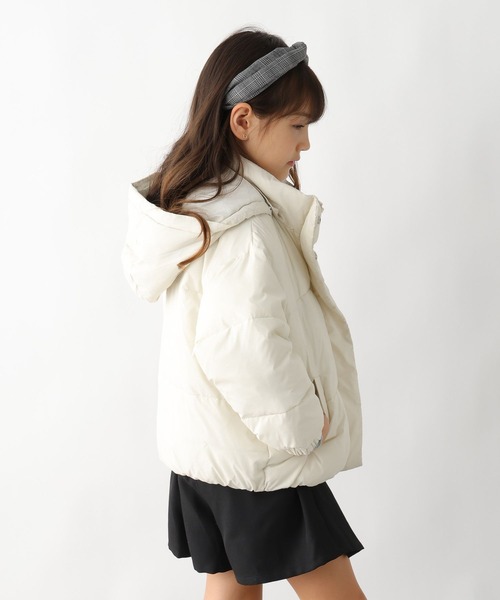 GLOBAL WORK(グローバルワーク)の「ライトウォーム2WAYパファー/495929(ダウンジャケット/コート・キッズ・ブラック/サックスブルー/アイボリー・130cm/140cm/150cm/160cm)」の14枚目の写真