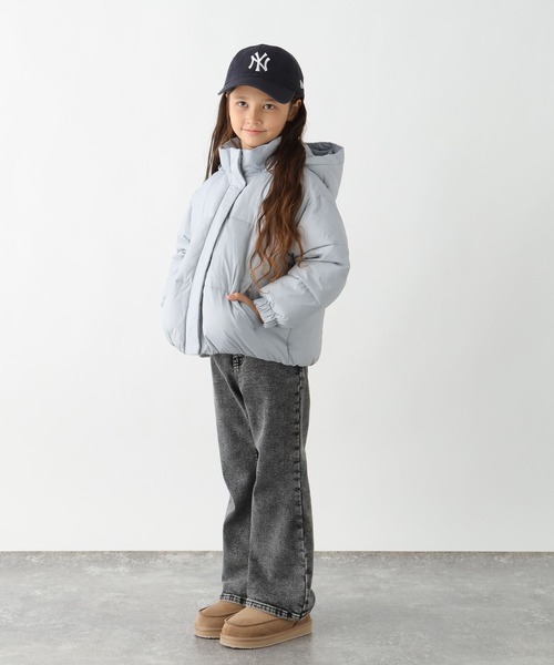 GLOBAL WORK(グローバルワーク)の「ライトウォーム2WAYパファー/495929(ダウンジャケット/コート・キッズ・ブラック/サックスブルー/アイボリー・130cm/140cm/150cm/160cm)」の15枚目の写真