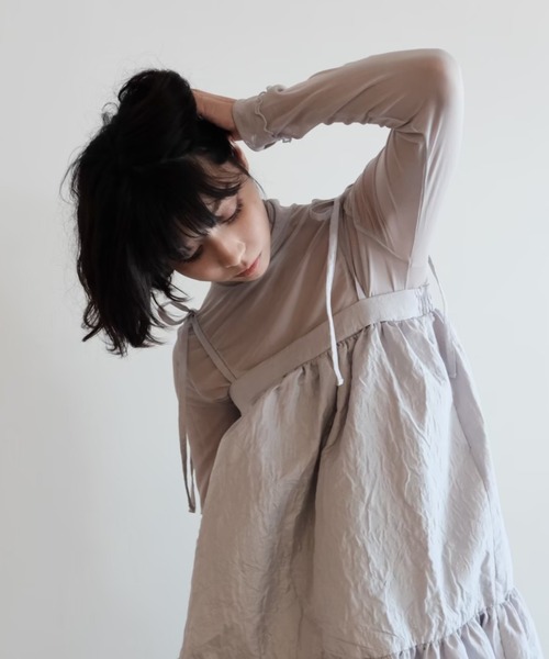 HONEY MI HONEY(ハニーミーハニー)の「sheer mesh tops(Tシャツ/カットソー・レディース・グレー/ピンク/ブラウン・FREE)」の21枚目の写真