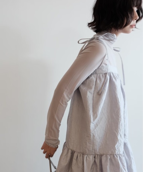 HONEY MI HONEY(ハニーミーハニー)の「sheer mesh tops(Tシャツ/カットソー・レディース・グレー/ピンク/ブラウン・FREE)」の13枚目の写真