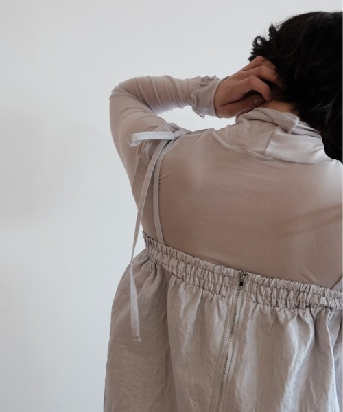 HONEY MI HONEY(ハニーミーハニー)の「sheer mesh tops(Tシャツ/カットソー・レディース・グレー/ピンク/ブラウン・FREE)」の14枚目の写真