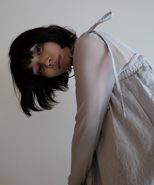 HONEY MI HONEY(ハニーミーハニー)の「sheer mesh tops(Tシャツ/カットソー・レディース・グレー/ピンク/ブラウン・FREE)」の16枚目の写真