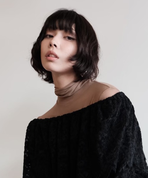 HONEY MI HONEY(ハニーミーハニー)の「sheer mesh tops(Tシャツ/カットソー・レディース・グレー/ピンク/ブラウン・FREE)」の18枚目の写真
