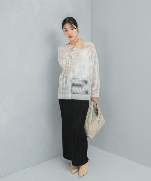 URBAN RESEARCH ROSSO WOMEN（アーバンリサーチ　ロッソ）の「スパンコールシアーニット（ニット/セーター・レディース・オフホワイト/ブルー系その他・FREE）」の7枚目の写真