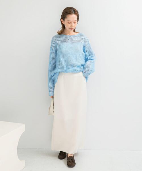 URBAN RESEARCH ROSSO WOMEN（アーバンリサーチ　ロッソ）の「スパンコールシアーニット（ニット/セーター・レディース・オフホワイト/ブルー系その他・FREE）」の18枚目の写真