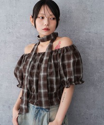 WEGO/ストール付きブラウス