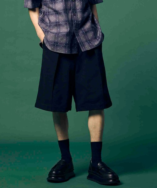 MAISON SPECIAL（メゾンスペシャル）の「《UNISEX》Prime-Wide Sweat Shorts/プライムワイドスウェットショーツ【MAISON SPECIAL/メゾンスペシャル】（スウェットパンツ・メンズ・ブラック/グレー/オフホワイト/ミント・1/2/0）」の3枚目の写真