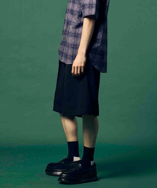 MAISON SPECIAL（メゾンスペシャル）の「《UNISEX》Prime-Wide Sweat Shorts/プライムワイドスウェットショーツ【MAISON SPECIAL/メゾンスペシャル】（スウェットパンツ・メンズ・ブラック/グレー/オフホワイト/ミント・1/2/0）」の16枚目の写真