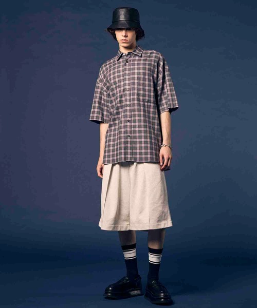 MAISON SPECIAL（メゾンスペシャル）の「《UNISEX》Prime-Wide Sweat Shorts/プライムワイドスウェットショーツ【MAISON SPECIAL/メゾンスペシャル】（スウェットパンツ・メンズ・ブラック/グレー/オフホワイト/ミント・1/2/0）」の7枚目の写真