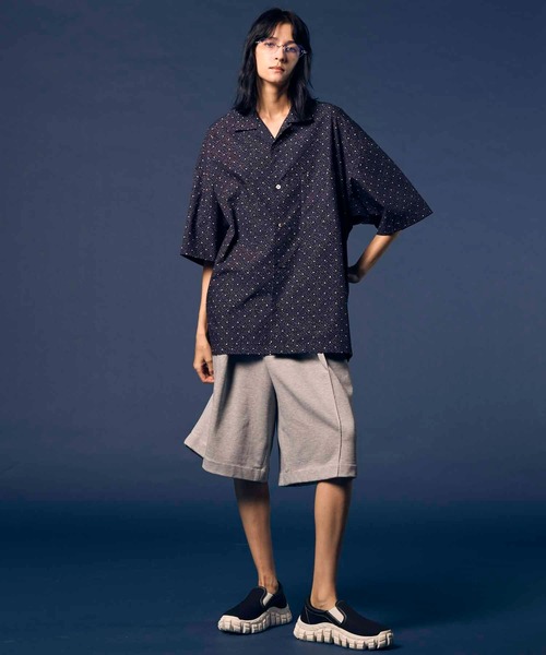 MAISON SPECIAL（メゾンスペシャル）の「《UNISEX》Prime-Wide Sweat Shorts/プライムワイドスウェットショーツ【MAISON SPECIAL/メゾンスペシャル】（スウェットパンツ・メンズ・ブラック/グレー/オフホワイト/ミント・1/2/0）」の10枚目の写真