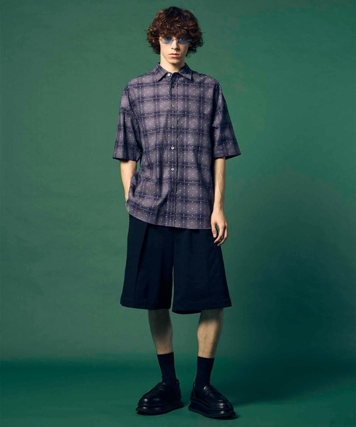 MAISON SPECIAL（メゾンスペシャル）の「《UNISEX》Prime-Wide Sweat Shorts/プライムワイドスウェットショーツ【MAISON SPECIAL/メゾンスペシャル】（スウェットパンツ・メンズ・ブラック/グレー/オフホワイト/ミント・1/2/0）」の9枚目の写真