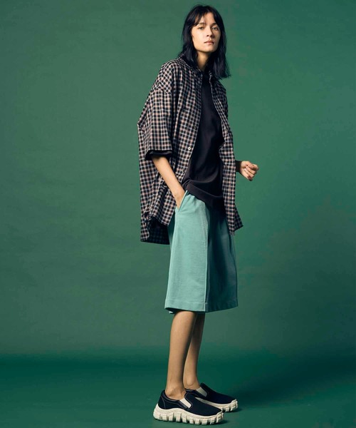MAISON SPECIAL（メゾンスペシャル）の「《UNISEX》Prime-Wide Sweat Shorts/プライムワイドスウェットショーツ【MAISON SPECIAL/メゾンスペシャル】（スウェットパンツ・メンズ・ブラック/グレー/オフホワイト/ミント・1/2/0）」の13枚目の写真