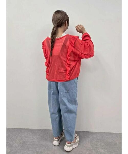 SM2(エスエムツー)の「シアーフリル前後2WAYカットソー(Tシャツ/カットソー・レディース・レッド/オフホワイト/ブラック・F)」の15枚目の写真