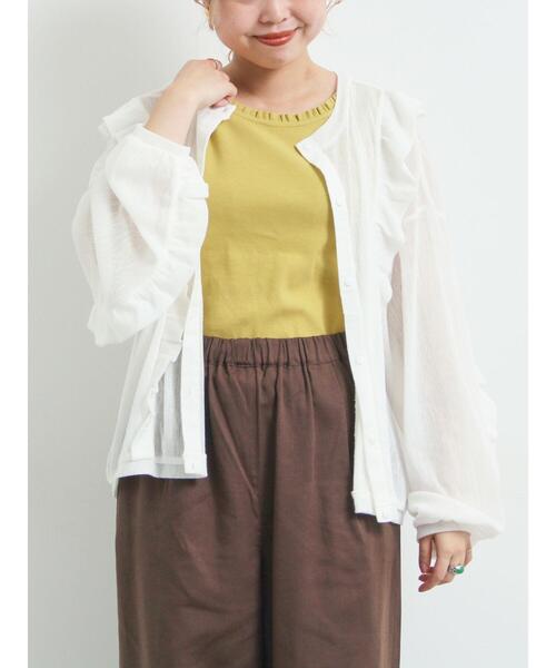 SM2(エスエムツー)の「シアーフリル前後2WAYカットソー(Tシャツ/カットソー・レディース・レッド/オフホワイト/ブラック・F)」の16枚目の写真