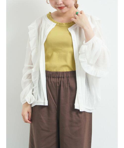 SM2(エスエムツー)の「シアーフリル前後2WAYカットソー(Tシャツ/カットソー・レディース・レッド/オフホワイト/ブラック・F)」の17枚目の写真