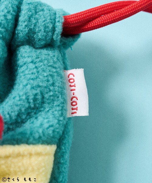 FREAK'S STORE（フリークスストア）の「COJI-COJI 巾着ポーチ/コジコジ 顔型巾着バッグ（ポーチ・レディース・グリーン・ONE SIZE）」の3枚目の写真