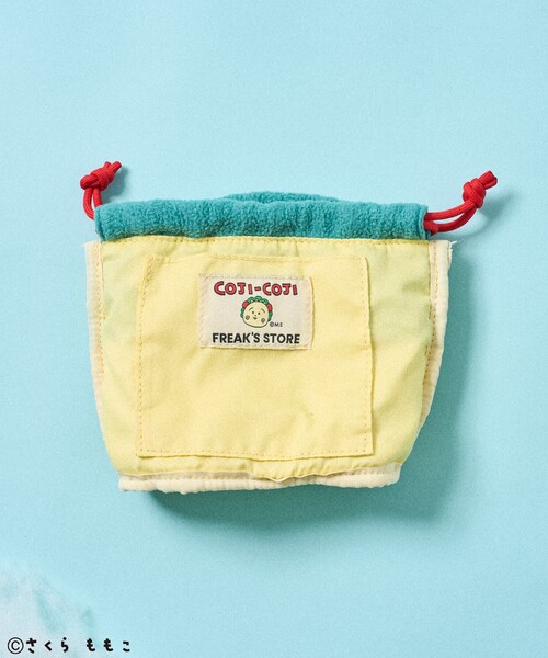 FREAK'S STORE（フリークスストア）の「COJI-COJI 巾着ポーチ/コジコジ 顔型巾着バッグ（ポーチ・レディース・グリーン・ONE SIZE）」の4枚目の写真