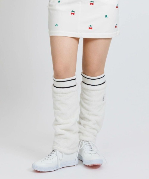 archivio レッグウォーマー　白　♡新品未使用♡ セール】<LADIES>ファー素材レッグウォーマー（レッグウォーマー