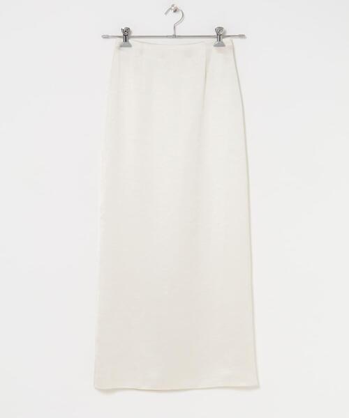 URBAN RESEARCH ROSSO WOMEN（アーバンリサーチ　ロッソ）の「ビンテージダブルサテンストレートスカート（スカート・レディース・ブラック/オフホワイト・38/36）」の14枚目の写真