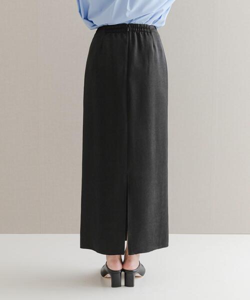 URBAN RESEARCH ROSSO WOMEN（アーバンリサーチ　ロッソ）の「ビンテージダブルサテンストレートスカート（スカート・レディース・ブラック/オフホワイト・38/36）」の3枚目の写真