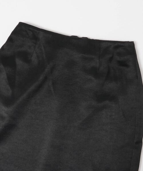 URBAN RESEARCH ROSSO WOMEN（アーバンリサーチ　ロッソ）の「ビンテージダブルサテンストレートスカート（スカート・レディース・ブラック/オフホワイト・38/36）」の8枚目の写真