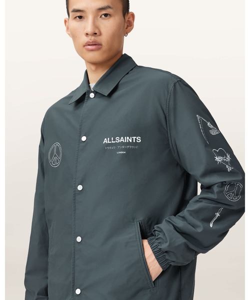 ALLSAINTS（オールセインツ）の「ORBITAL LIGHTWEIGHT COACH JACKET | ORBITAL ライトウェイト コーチ ジャケット（その他アウター・メンズ・ブルー系その他・S/M/L/XS）」の2枚目の写真