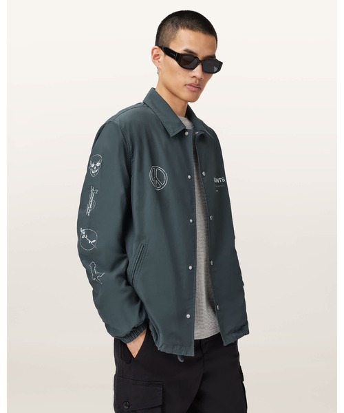 ALLSAINTS（オールセインツ）の「ORBITAL LIGHTWEIGHT COACH JACKET | ORBITAL ライトウェイト コーチ ジャケット（その他アウター・メンズ・ブルー系その他・S/M/L/XS）」の4枚目の写真