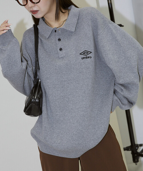 KNIT POLO SWEATER/ニットポロセーターUMBRO別注(限定展開) UMBRO（アンブロ）の「KNIT POLO SWEATER/ニットポロセーター/UMBRO