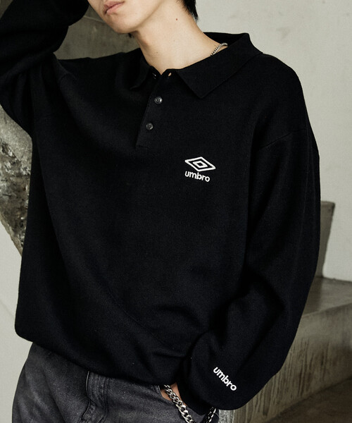 KNIT POLO SWEATER/ニットポロセーターUMBRO別注(限定展開) UMBRO（アンブロ）の「KNIT POLO SWEATER/ニットポロセーター/UMBRO