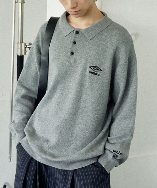 KNIT POLO SWEATER/ニットポロセーターUMBRO別注(限定展開) UMBRO（アンブロ）の「KNIT POLO SWEATER/ニットポロセーター/UMBRO