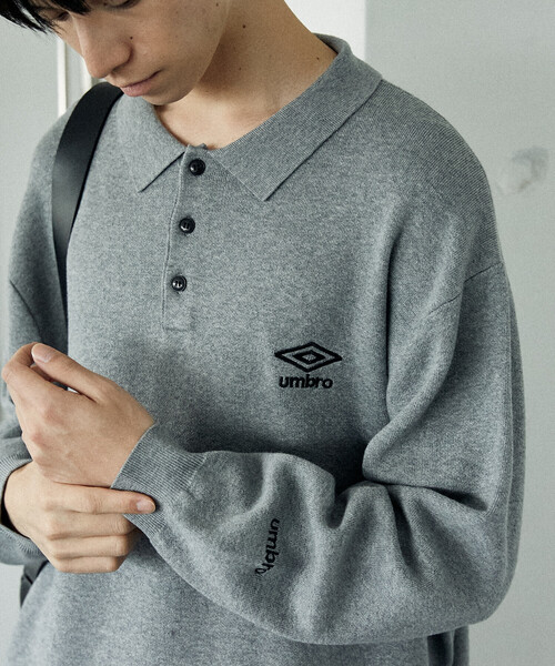 KNIT POLO SWEATER/ニットポロセーターUMBRO別注(限定展開) UMBRO（アンブロ）の「KNIT POLO SWEATER/ニットポロセーター/UMBRO