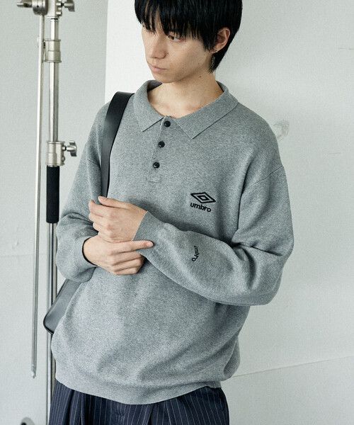KNIT POLO SWEATER/ニットポロセーターUMBRO別注(限定展開) UMBRO（アンブロ）の「KNIT POLO SWEATER/ニットポロセーター/UMBRO