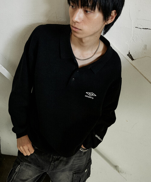 KNIT POLO SWEATER/ニットポロセーターUMBRO別注(限定展開) UMBRO（アンブロ）の「KNIT POLO SWEATER/ニットポロセーター/UMBRO