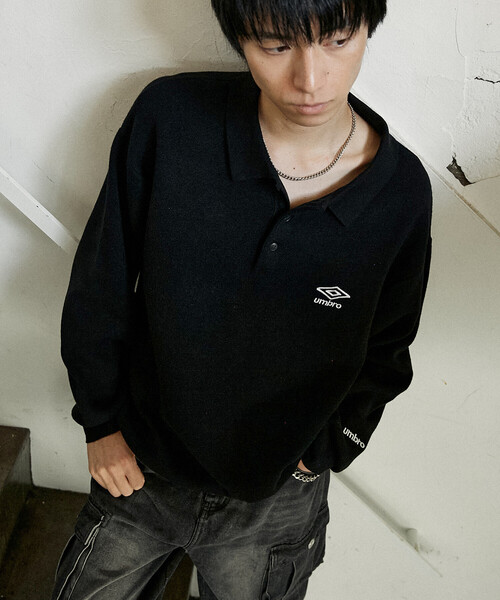 KNIT POLO SWEATER/ニットポロセーターUMBRO別注(限定展開) UMBRO（アンブロ）の「KNIT POLO SWEATER/ニットポロセーター/UMBRO