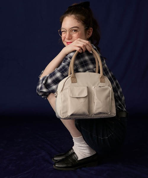 セール】【BONLECILL Marche】2wayマルチポケットラウンドボストン