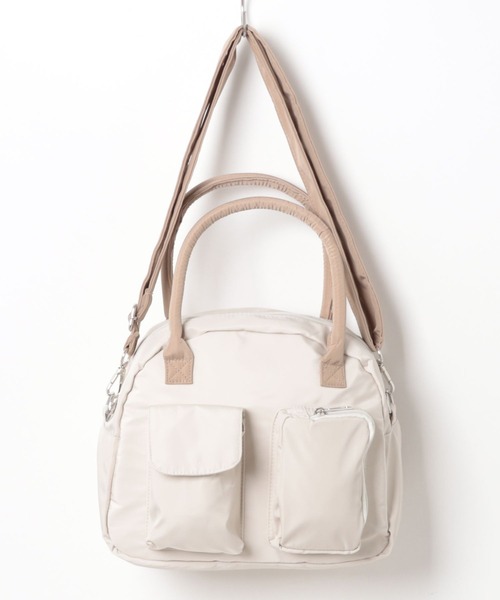 BONLECILL Marche(ボンルシールマルシェ)の「【BONLECILL Marche】2wayマルチポケットラウンドボストンバッグ/ショルダーバッグ(ボストンバッグ・レディース・ベージュ/カーキ/ブラック・FREE)」の22枚目の写真