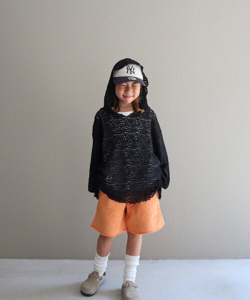 CIAOPANIC TYPY（チャオパニックティピー）の「【KIDS】ストレッチレースフーディー（Tシャツ/カットソー・キッズ・オフホワイト/ブラック・LARGE/MEDIUM/SMALL/XX-LARGE/X-LARGE）」の17枚目の写真