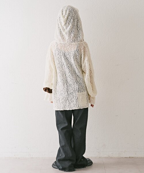 CIAOPANIC TYPY（チャオパニックティピー）の「【KIDS】ストレッチレースフーディー（Tシャツ/カットソー・キッズ・オフホワイト/ブラック・LARGE/MEDIUM/SMALL/XX-LARGE/X-LARGE）」の20枚目の写真