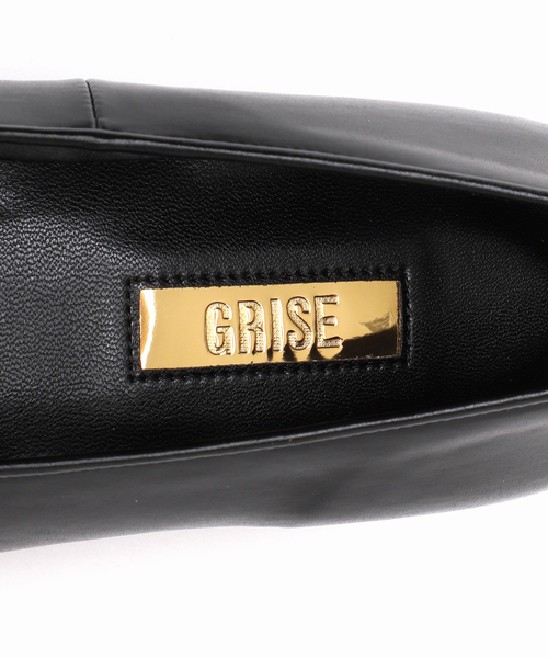 GRISE（グリーズ）の「《追加》GRISE2.5cmナロースクエアシームフラット（その他シューズ・レディース・アイボリー/ブラック/ブラウン・24cm/23.5cm/23cm/22.5cm/22cm/25cm/24.5cm）」の17枚目の写真