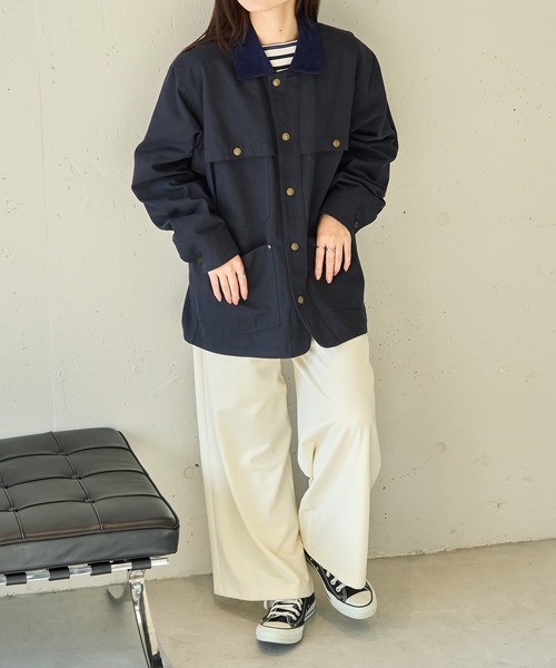 ARMY TWILL（アーミーツイル）の「【ARMY TWILL】Duck Logger Jacket（その他アウター・レディース・ネイビー/ブラック・S）」の8枚目の写真
