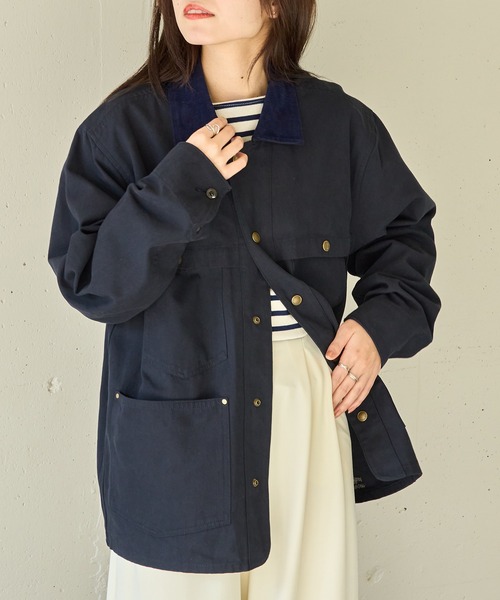 ARMY TWILL（アーミーツイル）の「【ARMY TWILL】Duck Logger Jacket（その他アウター・レディース・ネイビー/ブラック・S）」の3枚目の写真